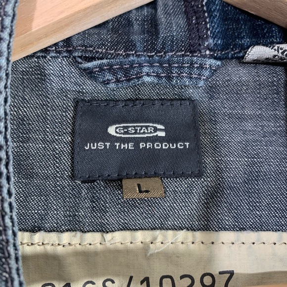 Vintage G-Star Raw Y2k Denim Jacket Size Large - Picture 10 of 11